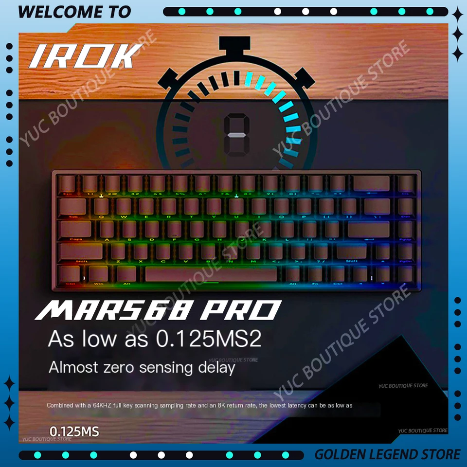 IROK Mars68 PRO Magnetic Switch Gaming E-sport Wireless Mechanical