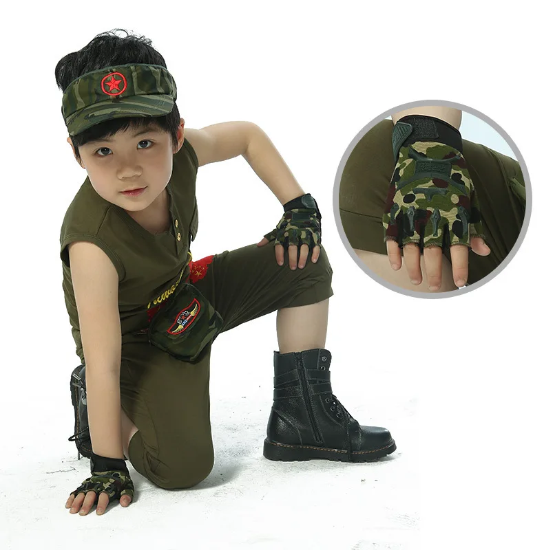 Breathable and Durable Children's Sports Gloves for Fitness Training， kids fishing gloves