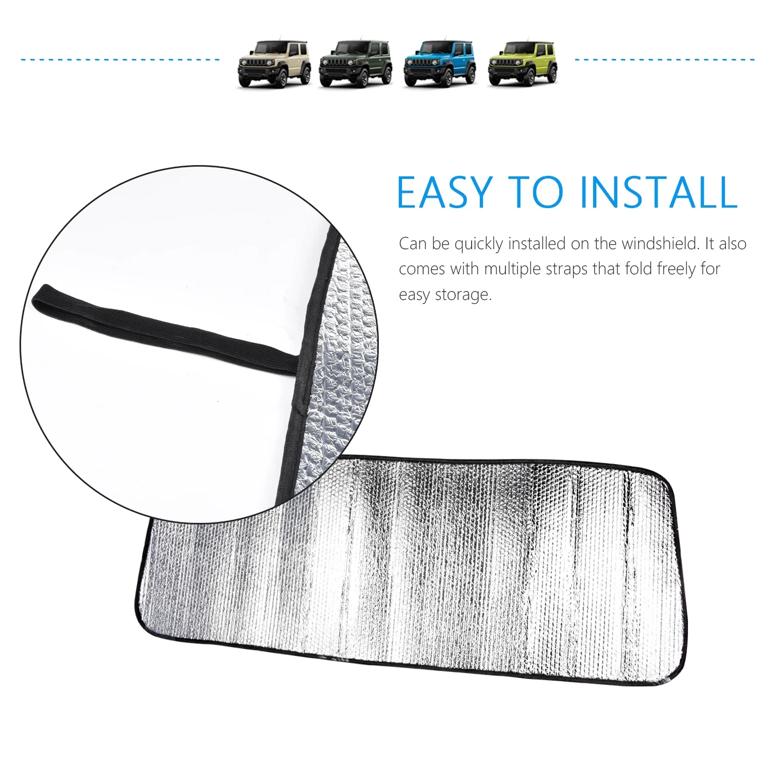 Car Front Windshield Sunshade Cover Sun Visor For Suzuki Jimny JB64 JB74 JB64W JB74W + parasol coches parabrisas delantero