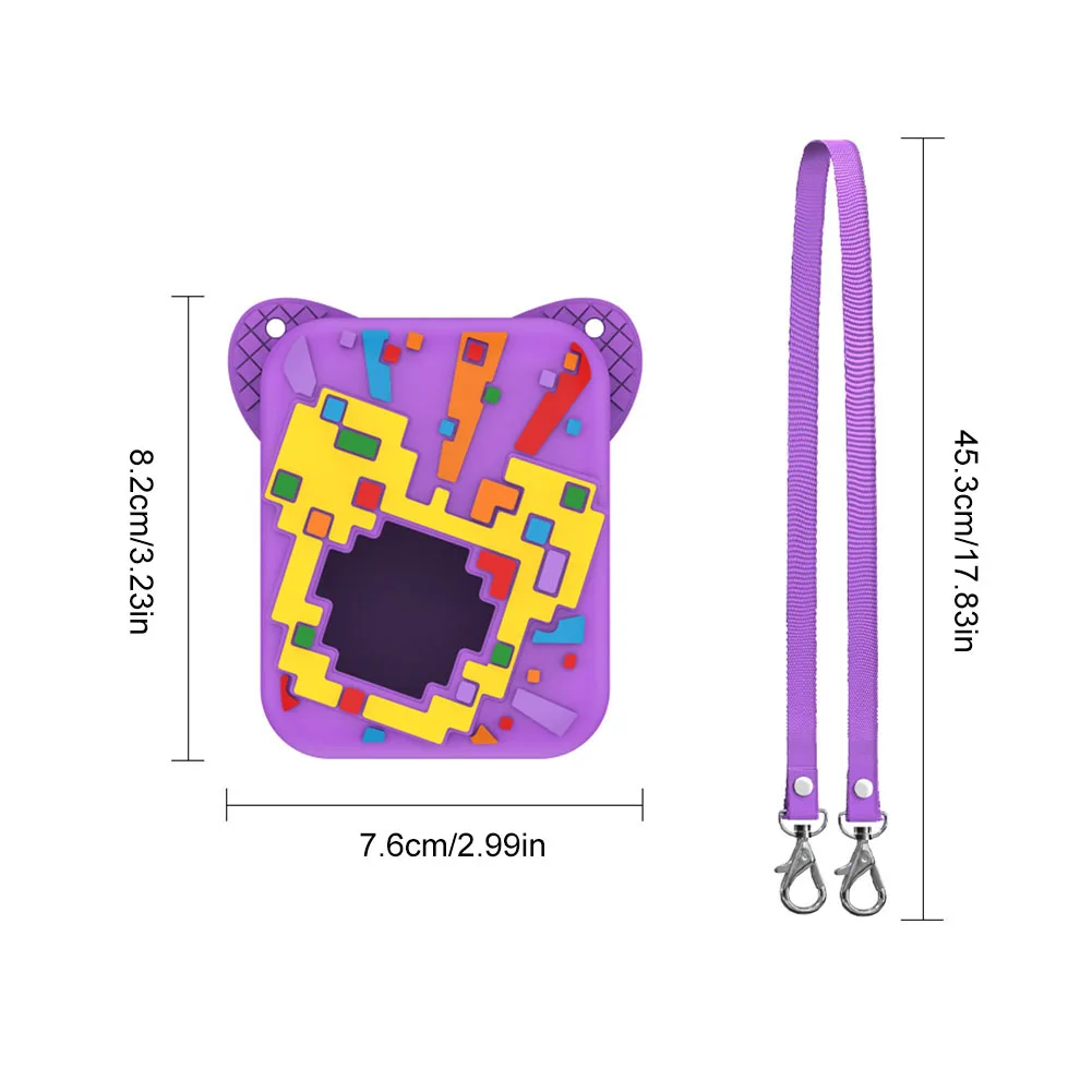 Silicone Protective Cover for Interactive Digital Pets with Lanyard