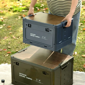 Collapsible Storage Bin with Lid 1