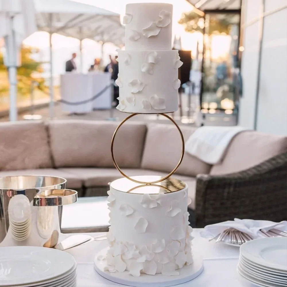 

Multi-layer Cake Stand Suspended Gasket Cake Tier Support Cake Dowel Rods Set Stands Support Straw Frame DIY Decor