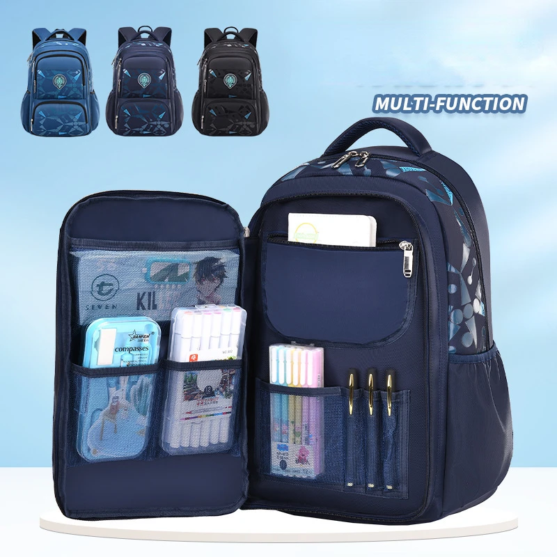 

Primary School Backpacks Waterproof Children School Bags for Boys Travel Backpack Orthopedic Kids School Bag Mochila Infantil