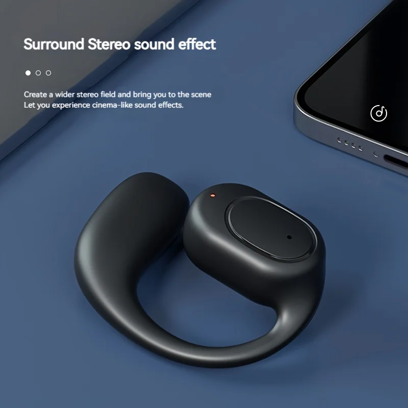 Wireless Headphones Bluetooth Headset With Microphone Bone Conduction Handsfree Noise Canceling Earphones For Driving Audifonos 2