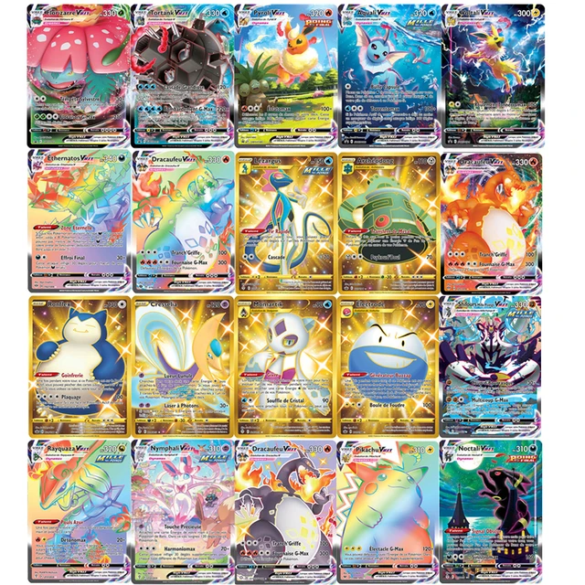 Pokemon Trading Card Game Vmax  Pokemon Card Gx Vmax V French - 20-360pcs  Tomy - Aliexpress