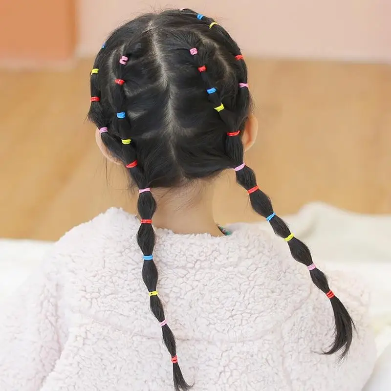 20PCs/Lot Hair Bands Ponytail Holder for Party Gifts Women Girls Colorful Nylon Elastic Hair Bands