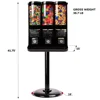 Gumball and Candy Machine with Stand - Triple Vending   Removable Canisters 5