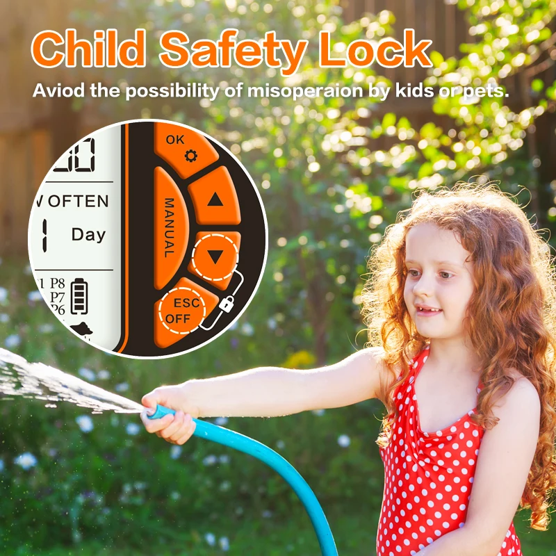 Description Picture 5 of itemRain Seer 2024 New LCD Display Water Timer Waterproof IP65 Home Garden irrigation Rainfall Timer Automatic Controller System