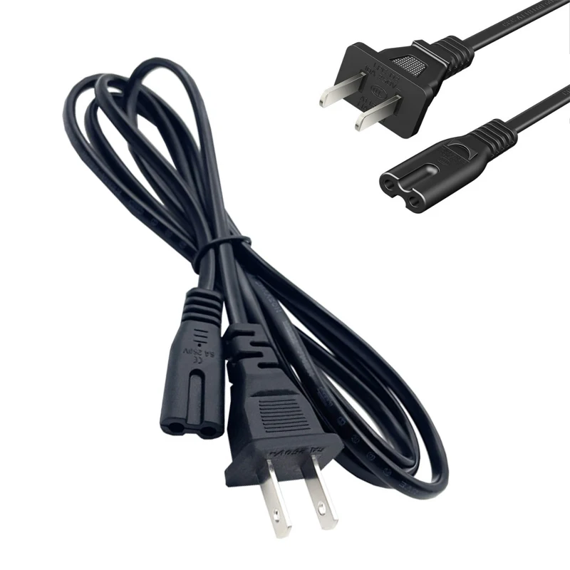 Universal IEC320 C7 AC Power Extension Cord - 2 Pin