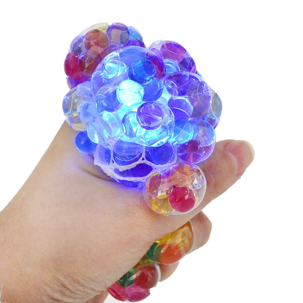 Anti Stress Soft Toy 6cm Grape Ball Bubble Big Bead Vent Ball Decompression Pinch Music Healthy Cute Toy Squishy Gifts For Kids pea popper fidget