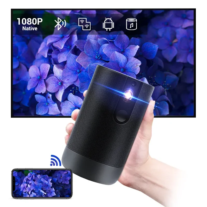 

Home Theater Smart Projector Outdoor Full HD Dual wifi android projection led dlp portable 3d projector 1080p 4k mini projectors