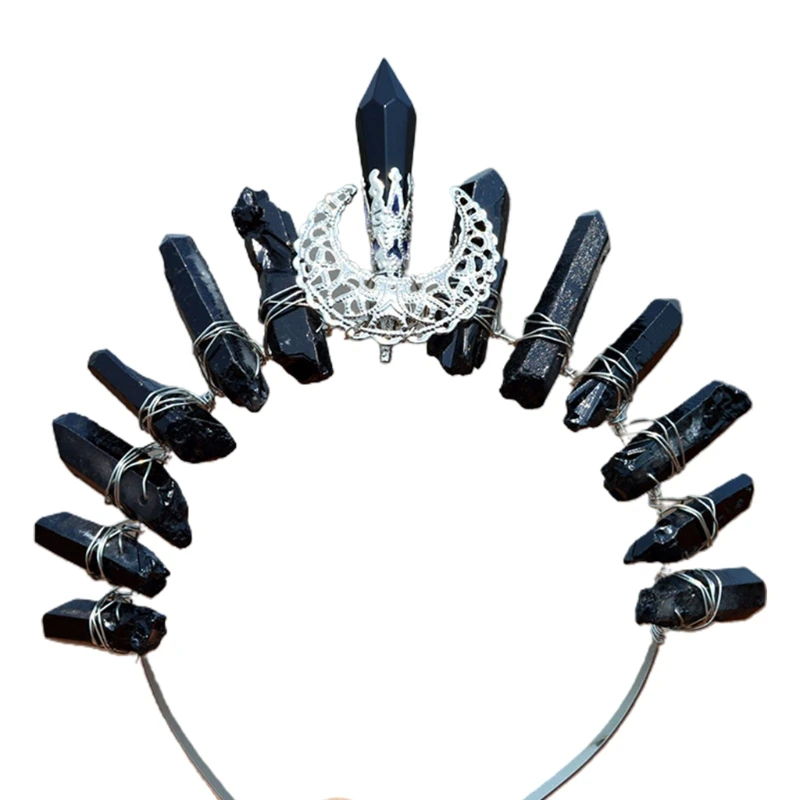 Crystal for Head Hoop Moon Hair Jewelry Bridesmaid Accessory Multiple Co