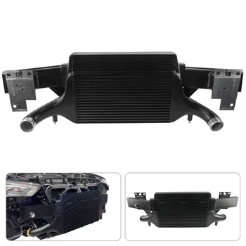 Aluminum High Performance Upgrade Intercooler For Audi RS3 8V Sportback/Sedan EVO3 2017+ Silver/Black Competition Bar&Plate 1