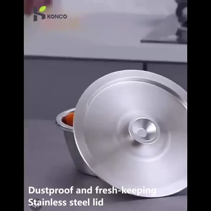 UPKOCH Universele Pot Deksel 33Cm Rvs Ronde Pan Cover Voor Woks Met Knop Skillets Kookgerei Koekenpan