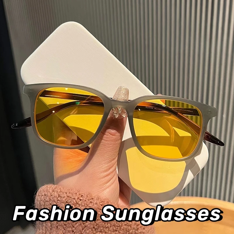 

Men Women Square Gradient Sunglasses Unisex New Trend Fashion Cat Eye Sun Glasses Retro Outdoor Eyewear Goggle Shades