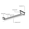 Wine Glass Hanging Rack with Screws Wall Mount Wine Glass Holder Hanger Storage for Bar Kitchen 6