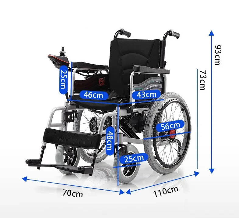 Folding Electric Wheelchair for the Elderly People Disabled Wheelchair 12AH lithium battery