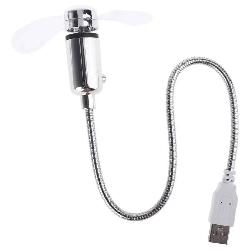 2024 New USB-Powered Portable Mobile USB Fan Mini Gooseneck Fan for Laptop Office Home Travel (1 PACK) 3