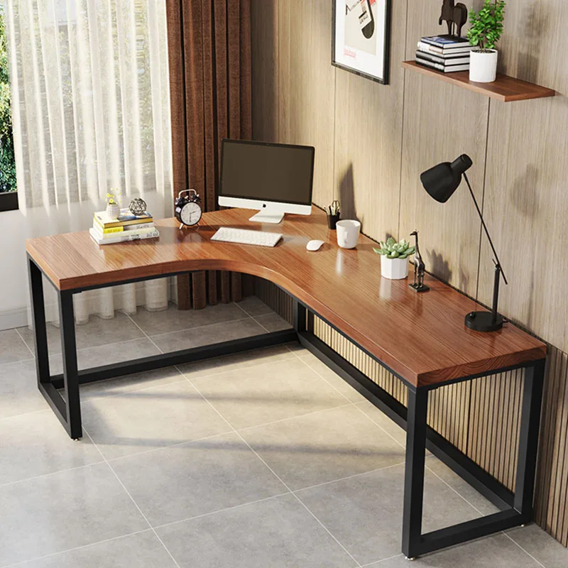 Corner Writing Office Desk Standing Wood European L Shaped Computer Desks Living Room Study Escritorios De Ordenador Furniture