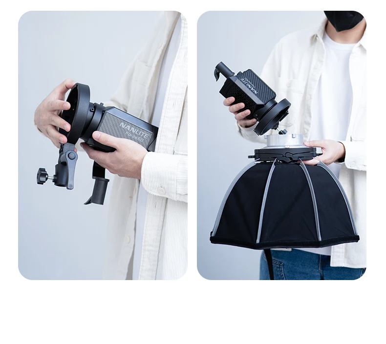 MB01 MB02 Mini Mount to Bowens Mount Adapter Quick Set-up for YONGNUO YN150 IFOO