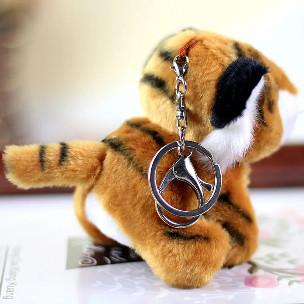 Cartoon Doll Bag Hanging Ornament Chinese Zodiac Tiger Tiger Plush Keychain Plush Pendant Car Plush Keyring Stuffed Toys