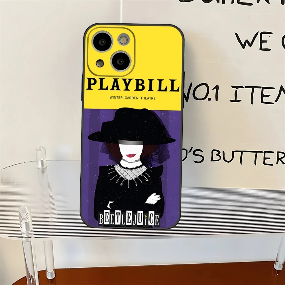 thumbnail image 1 of Funda para teléfono con el manual B-Beetlejuices para iPhone 13, 16, 14, 15, 12 Mini, 11, Xr, X, Xs Pro Max, 8, 7, 6 Plus, carcasa trasera, 1 of 5