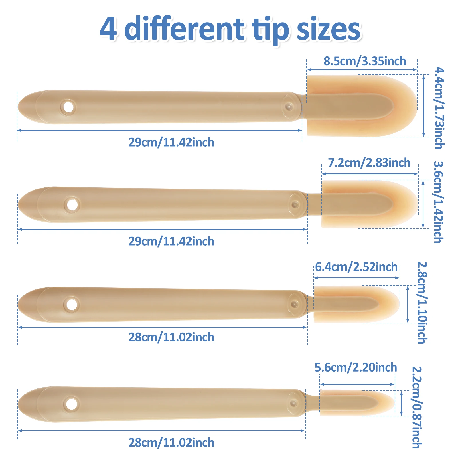 8Pcs Rubber Caulking Tool Kit Reusable Caulk Finishing Tool Grout Sealant Caulking Smoothing 4 Size Sealant Finishing