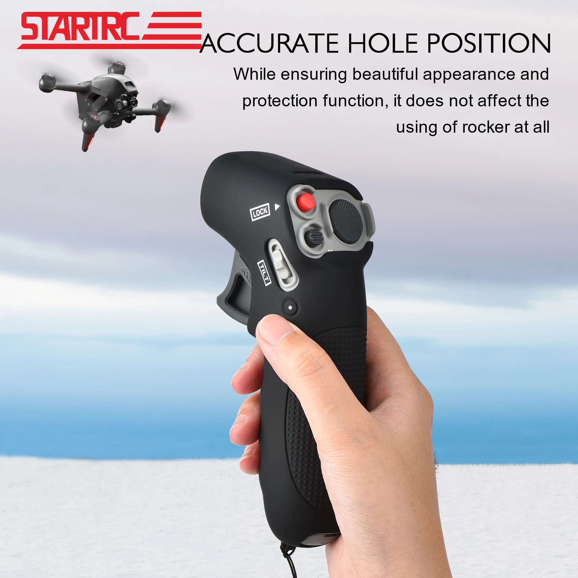 

STARTRC DJI Avata FPV Motion Controller Protective Case Cover Drone Remote Control Silicone Sleeve Strap Lanyard Accessories