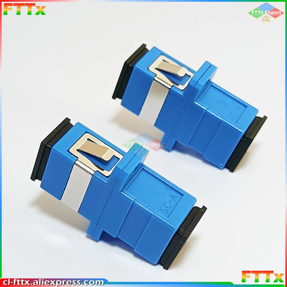 50pcs/lot SC APC Fiber Optic Adapter singlemode simplex SC APC connector fiber optic Attenuator SC Fiber flange Free shipping