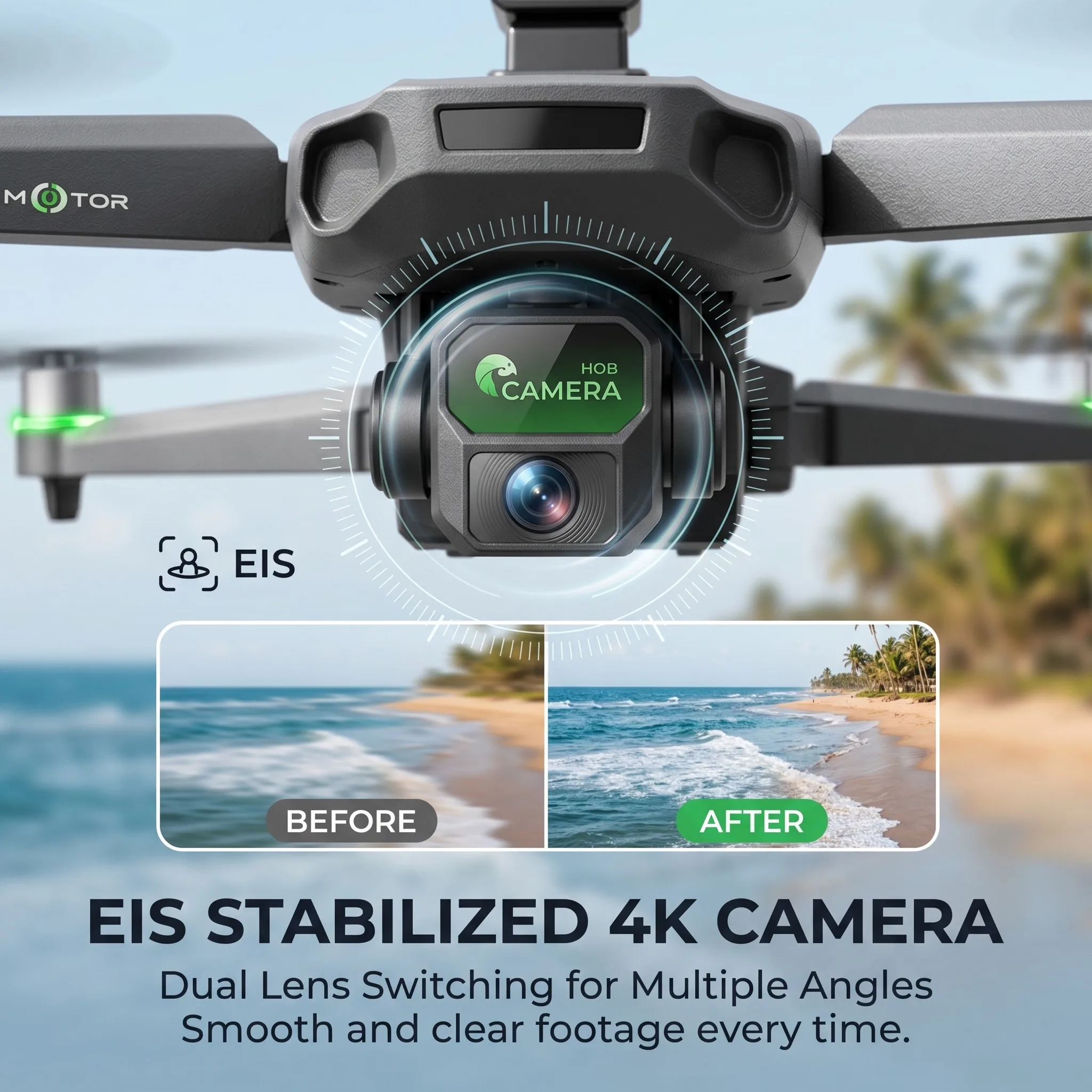 Nuovo Drone ZH8 2026 con Fotocamera 4K e Schermo, Motore Brushless, 20 Minuti di Volo, Funzione Airdrop, Quadricottero Pieghevole per Fotografia Aerea - Image 4