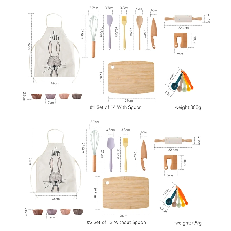 Montessori Kids Play Kitchen Set Pretend Play Cooking Toys Set Kitchen Toys Playset For Toddlers Cutting Board Apron for Kids 6