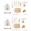Montessori Kids Play Kitchen Set Pretend Play Cooking Toys Set Kitchen Toys Playset For Toddlers Cutting Board Apron for Kids 6