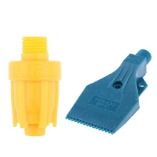 

2 Pcs Air Blowing Nozzle 1/4 Inch Male Thread Fan Nozzle Wind Jet Spray Nozzle 3 Hole Flat And Round Shape Nozzle