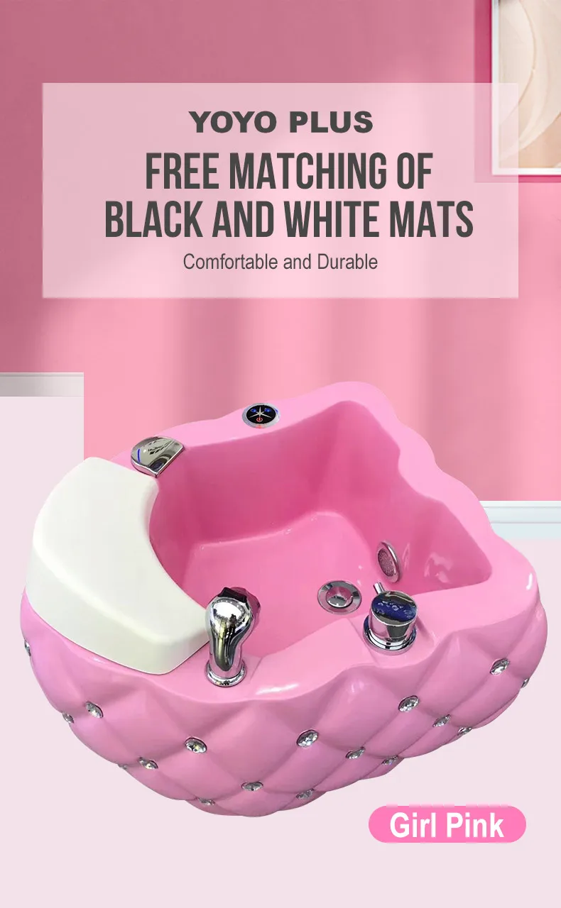 Salon Pedicure Chair Basin FootBath Sink Soaking Clean Care Spa Accessories