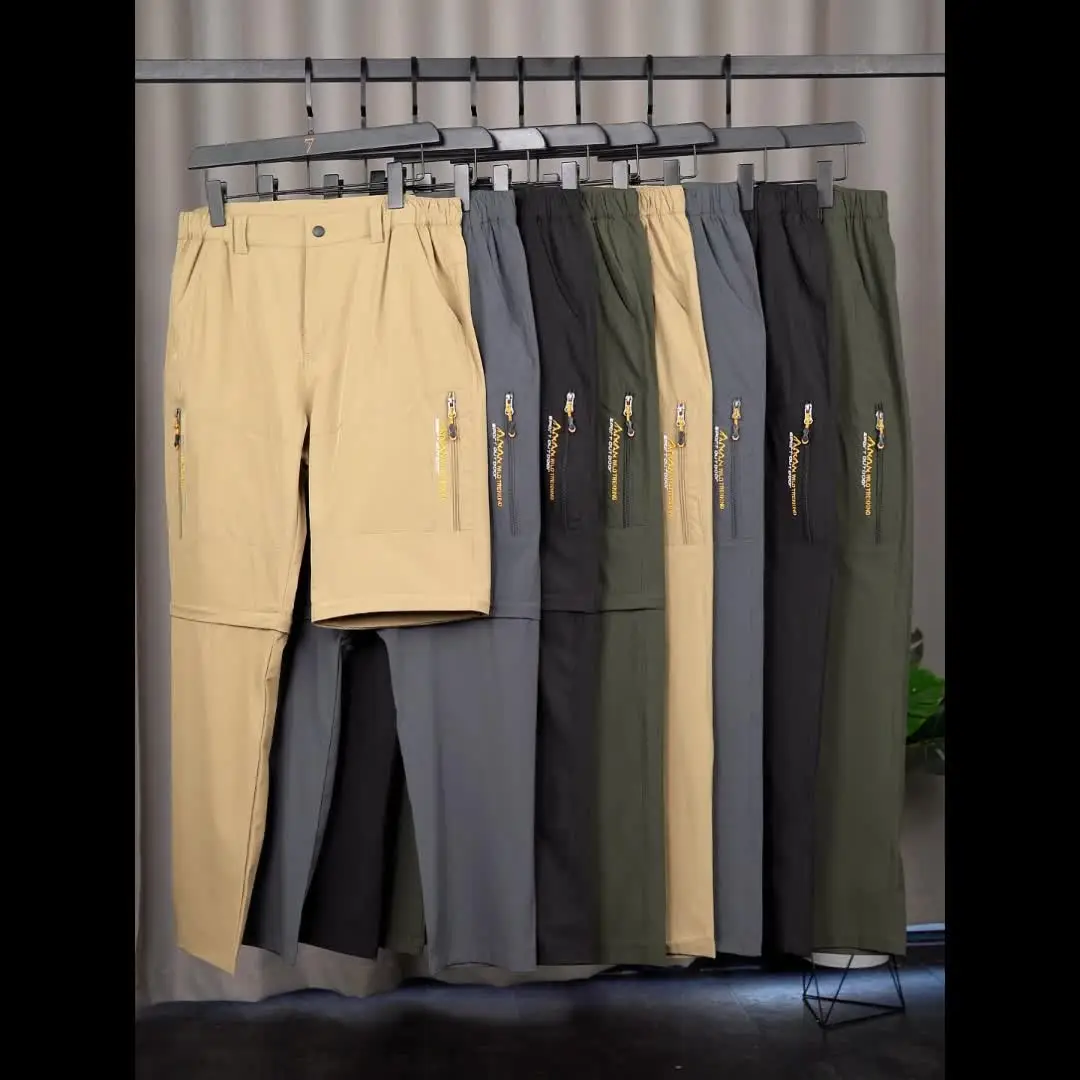 Men's Convertible Quick Dry Hiking Pants with Detachable Legs