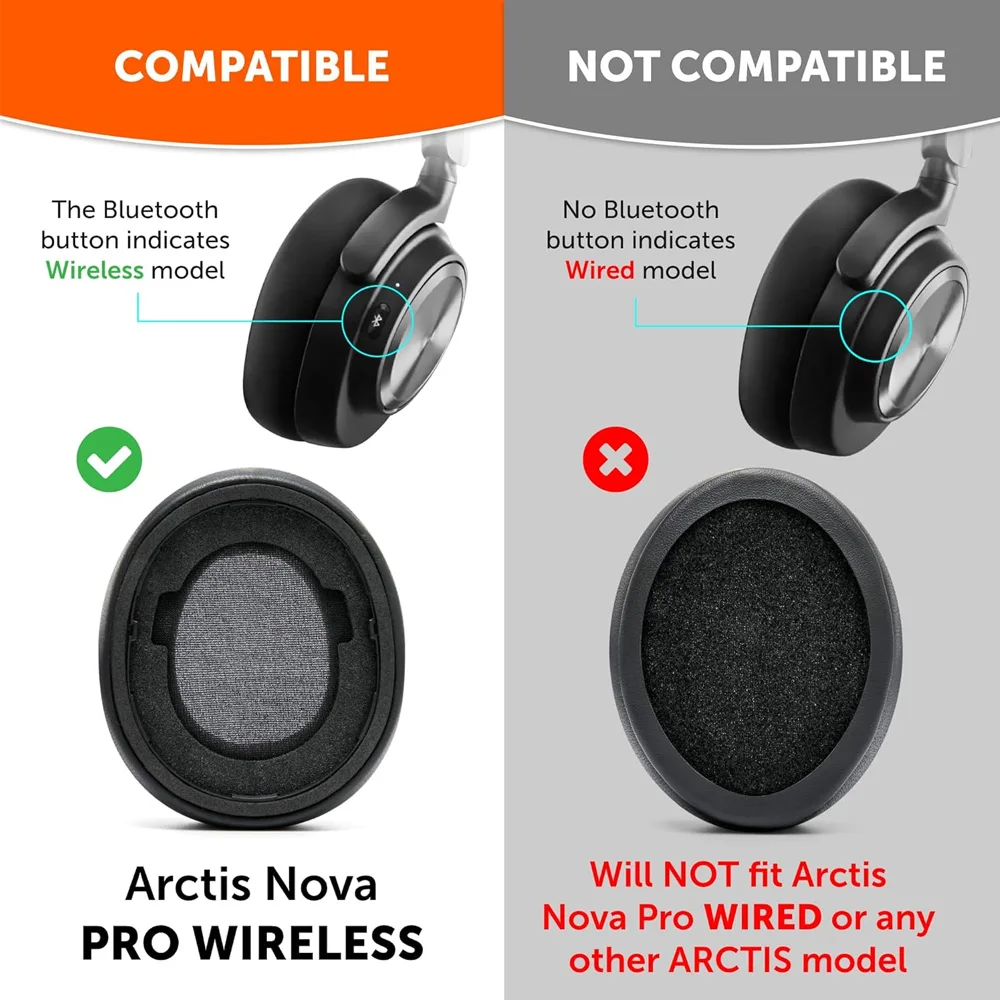 Earphone pads For SteelSeries Arctis Nova Pro Wireless replacement Earpads headphones Earmuffs Soft cloth Memory Covers Sponge