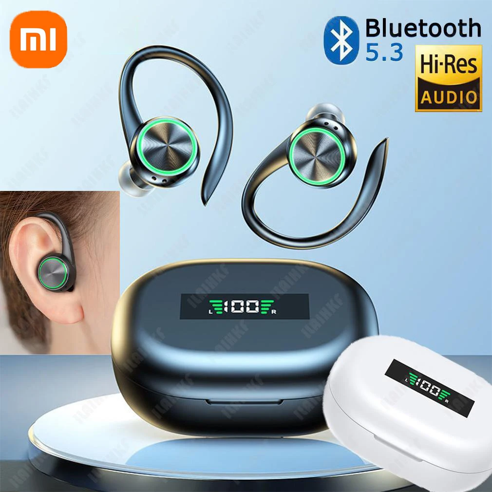 

Xiaomi Buds 5 Pods Earphone Wireless Sports Headphones Bluetooth 5.3 LED Power Display Earhook Gmaing Headsets Noise Reduction