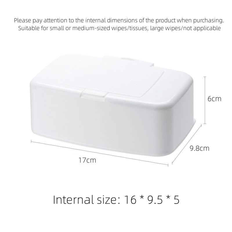 Wet Tissue Box Wet Wipes Dispenser Portable Tissue Box Cotton Swab Storage Box For Car Home Office Desktop Organizer 6
