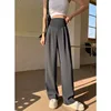Summer Thin Design Maternity Belly Trousers Office Lady Elegant Suits Pants Plus Size Pregnant Women's Wide Legs Long Trousers 1