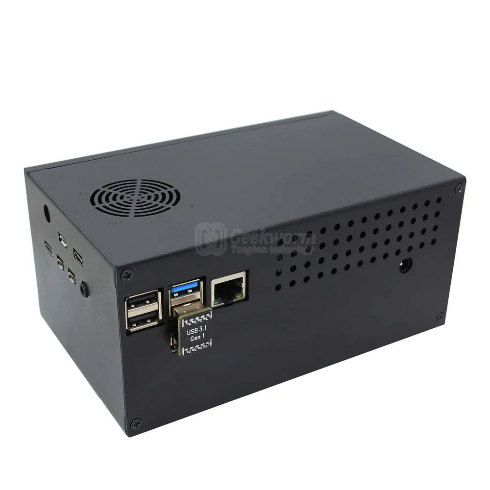 Geekworm Raspberry Pi X832 V1.0 3.5 SATA HDD ���丮�� Ȯ�� ���� (����� ���� 4 �� ���̽� �� ���� ��ư �� �� ����)