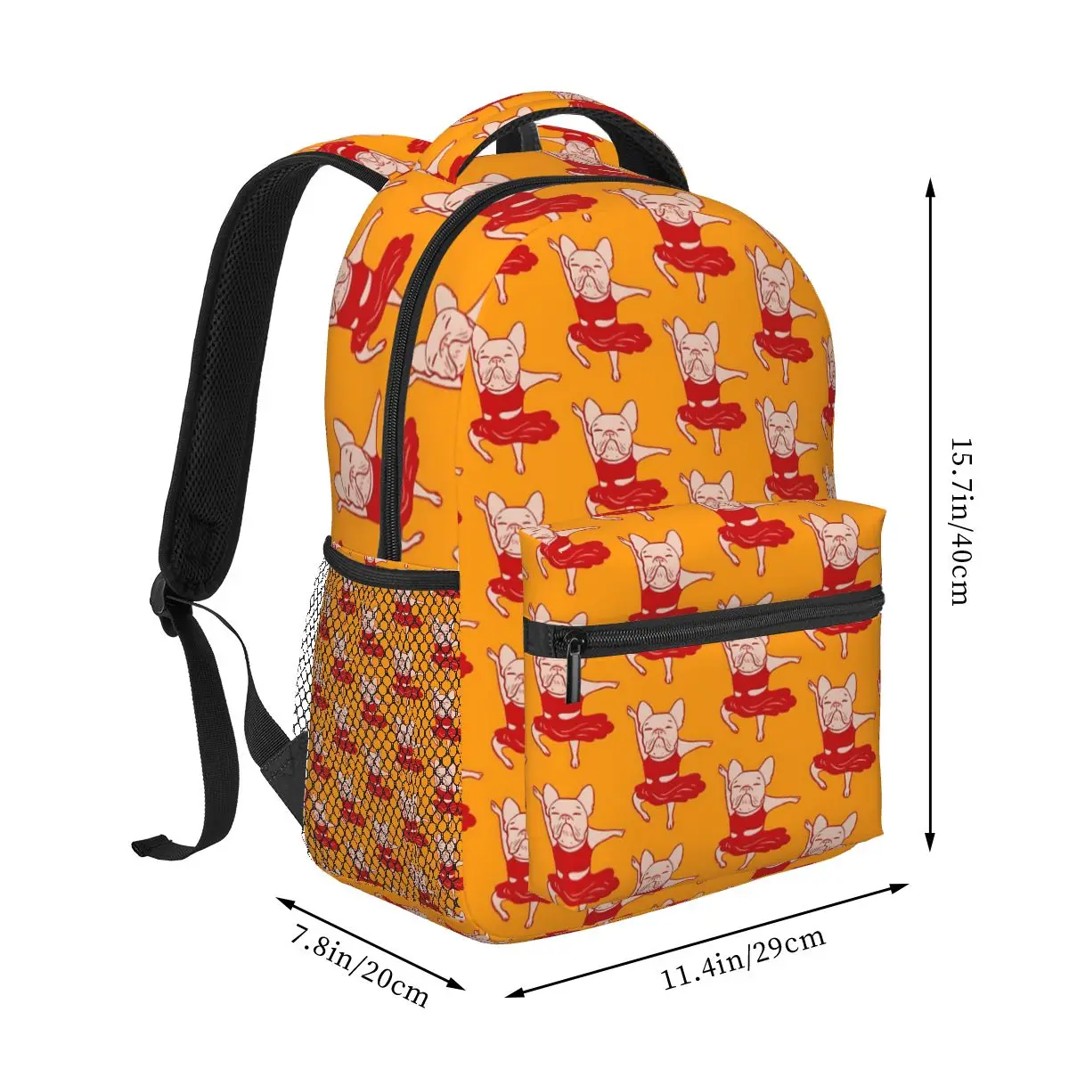 Frenchie's Backpack for Girls Boys Travel RucksackBackpacks for Teenage school bag