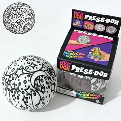Color - Changing Squishy Stress Relief Ball - Sensory Toy Gift (Press Doh Star)