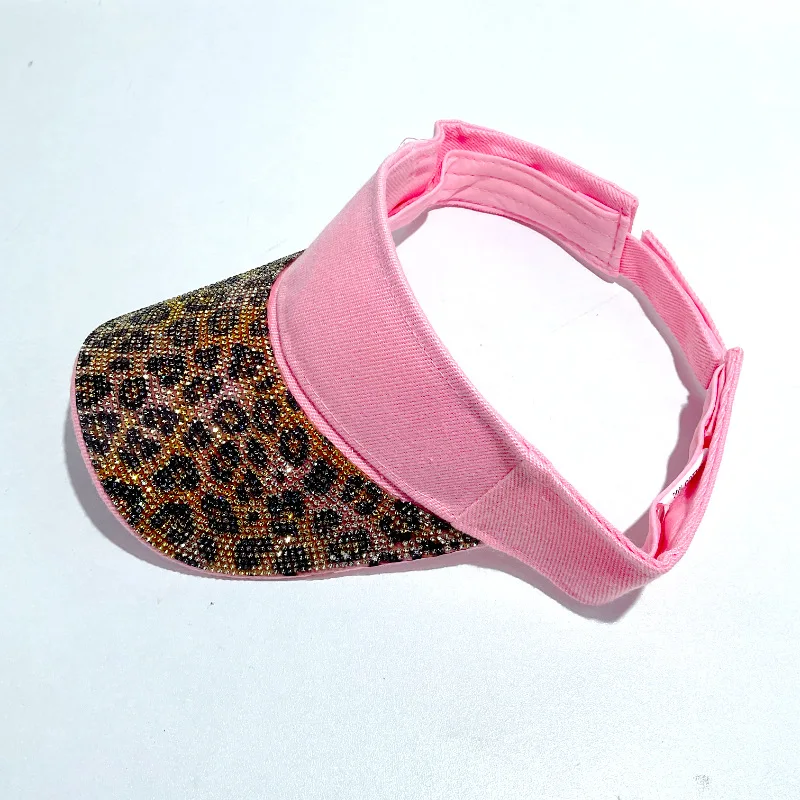 

Spring and Summer Women's Diamond Inlaid Hollow Hat Fashion Net Red Sunshade Hat Sun Visor Cap Sun Hat Tide Hat