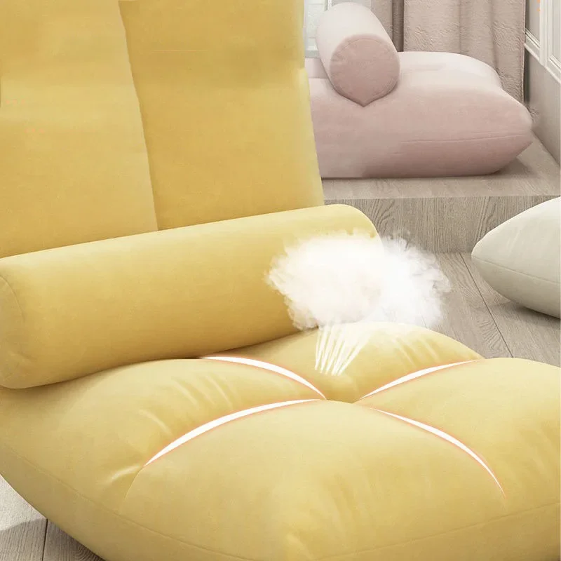 Folding-bed Single Sofa Lounge Chair Living Room Chairs Tumbonas Lazy Armchair Solid Wood Sofa Rocking Chair Camping Relaxing sofa chair
