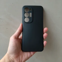Tecno Spark 40 Pro Plus Black Matte Slim Silicone Case TPU Soft Back Cover for Tecno spark 40 pro (Black)