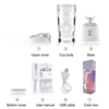 New 600ML Portable Electric Juice Cup 10-Blades Atmosphere Light Design Powerful Motor Fast Stirring Indoor Outdoor USB Juicer 6