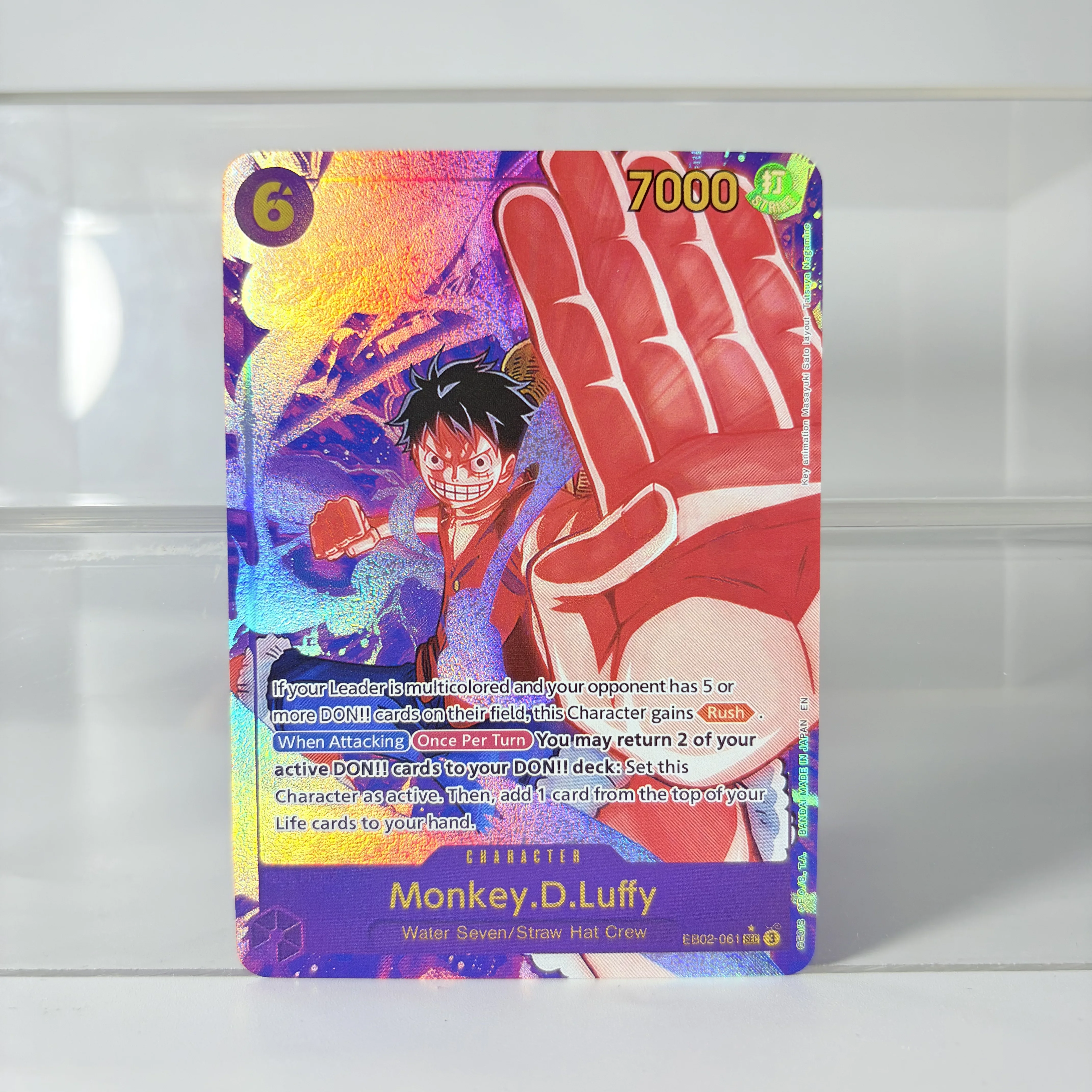 Anime One Piece OPCG Card Chopper/Luffy/Ace/Sanji/Zoro/Kuzan