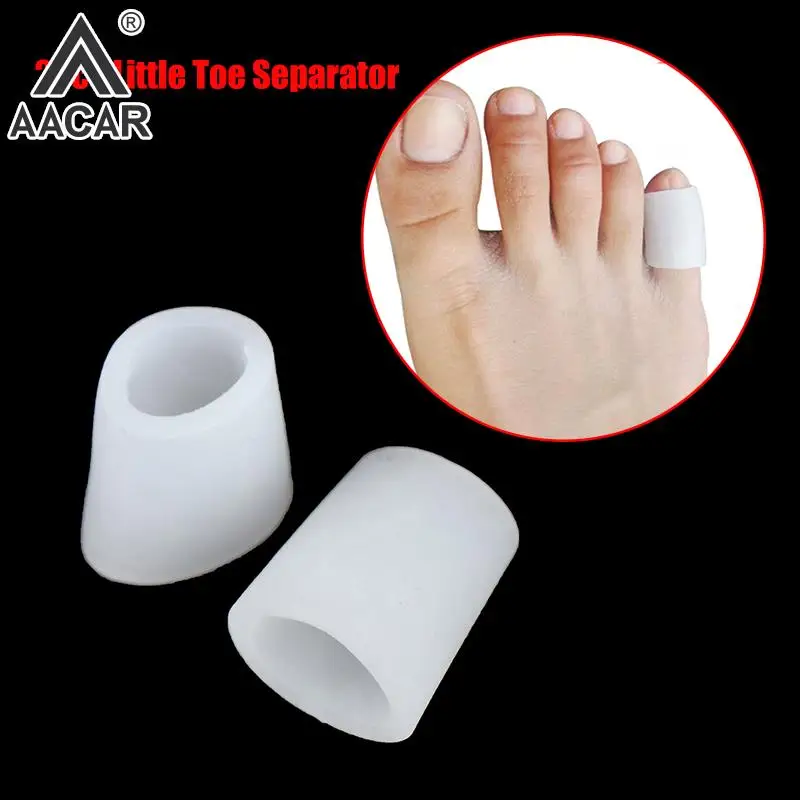 

Silicone Little Toe Tube Corns Blisters Corrector Pinkie Protector Gel Bunion Toe Finger Protection Gel Sleeve Foot Health Care