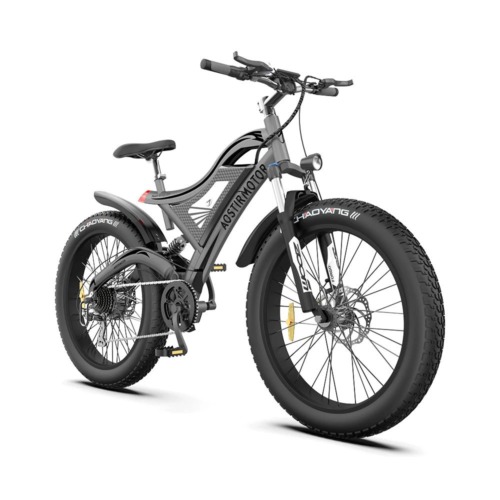 S18 Electric Bike 20 Inch Fat Tire Off Road Ebike 750W 48V 15AH Powerful Mountain Electric Bicycle For Adults Cycling E BIKE