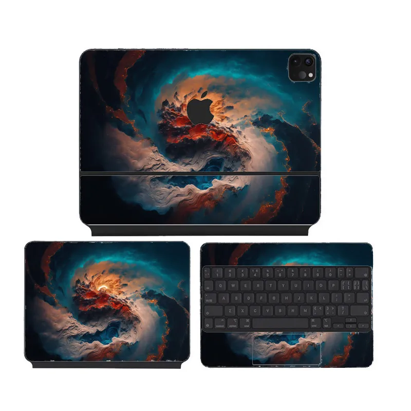 DIY 3D Print Vinyl Decal Sticker Skin Cover For Magic Keyboard Folio For Ipad Pro 11 12.9 inch Protector Film